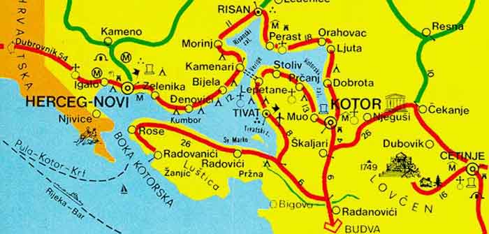 kumbor crna gora mapa Montenegrin Ethnic Association of Australia kumbor crna gora mapa